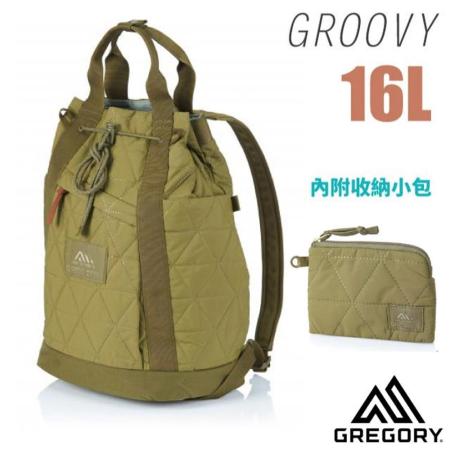 【美國 GREGORY】新款 GROOVY 16L 手提/肩背兩用背包(內附收納小包)/140953-425E 鼠尾草綠✿30E010